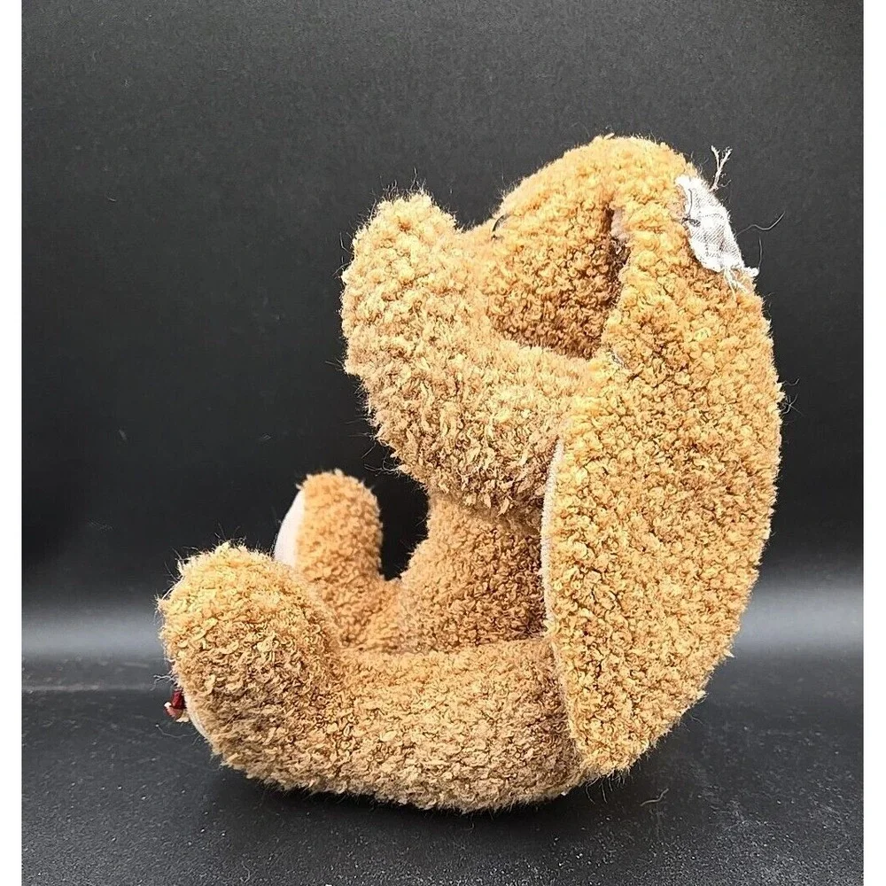 Cuddle Wit Plush Bunny Rabbit Tan‎ Sherpa Floppy Ear Patchwork Bow Tie 9 inch